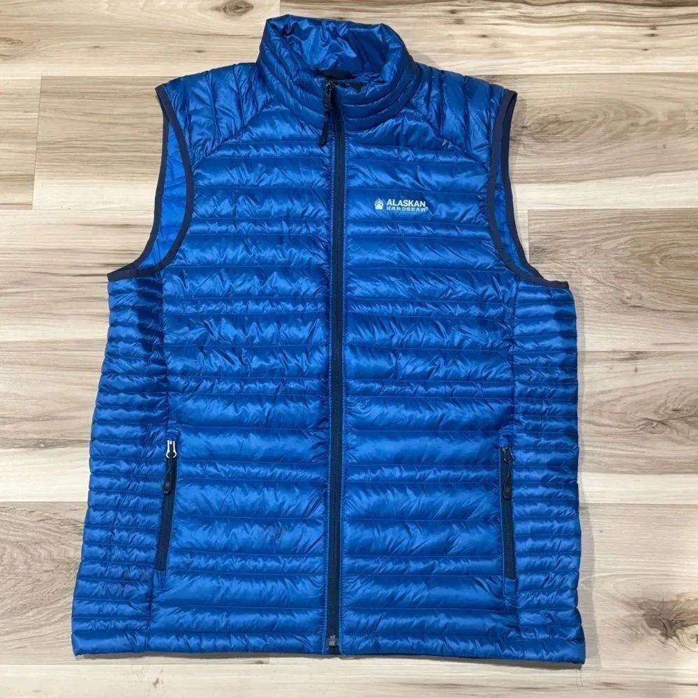 NEW Duluth Trading Alaskan Hardgear Aniak Down Vest Blue Men’s Medium